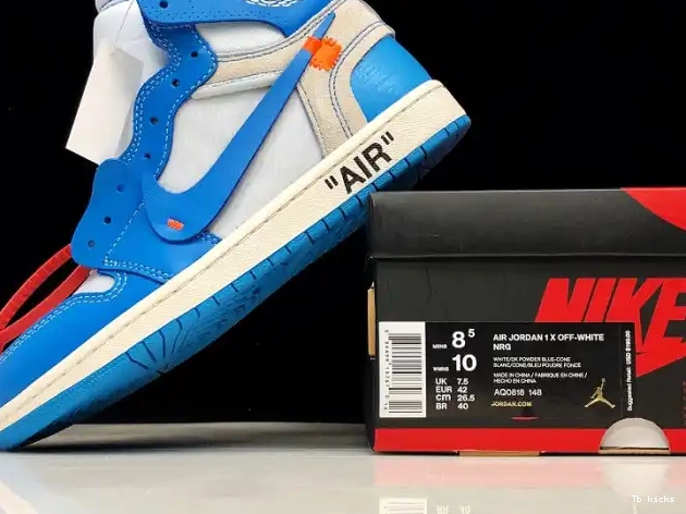 Rep TBK Jordan Off-White AQ0818-148 Air Blue 1 Powder UNC 0424